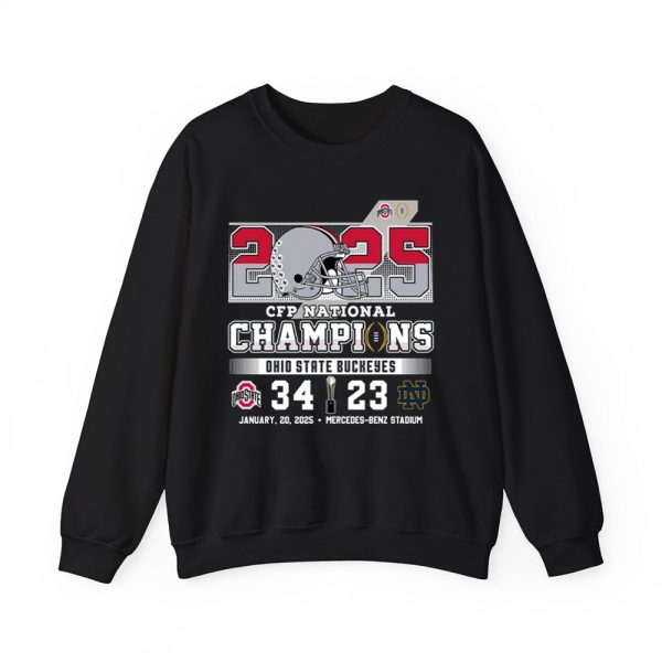 2025 CFP National Champions Ohio State 34 23 Notre Dame Shirt 2