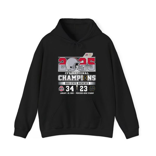 2025 CFP National Champions Ohio State 34 23 Notre Dame Shirt 3