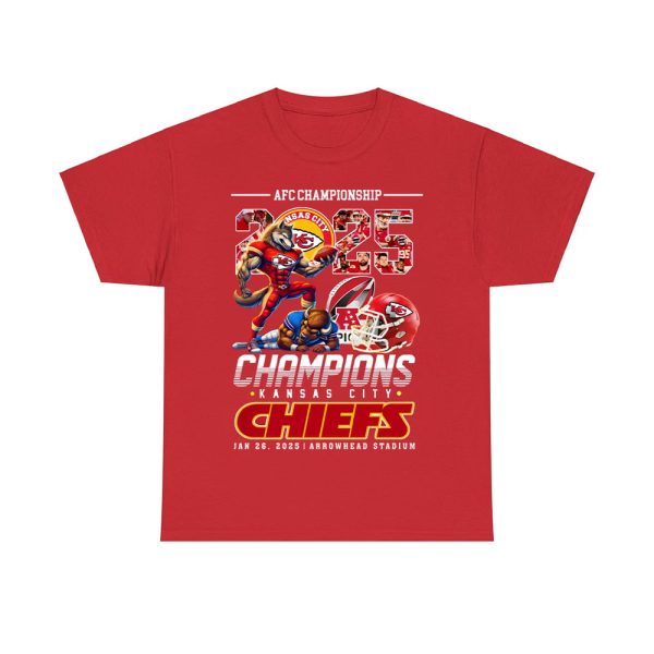 AFC Championship 2025 Champions KC Chiefs Shirt