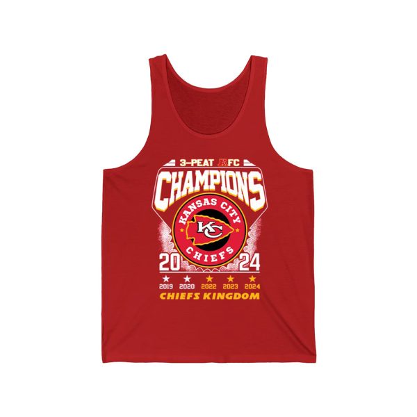 Chiefs 3 Peat AFC Champions 2024 Shirt 3