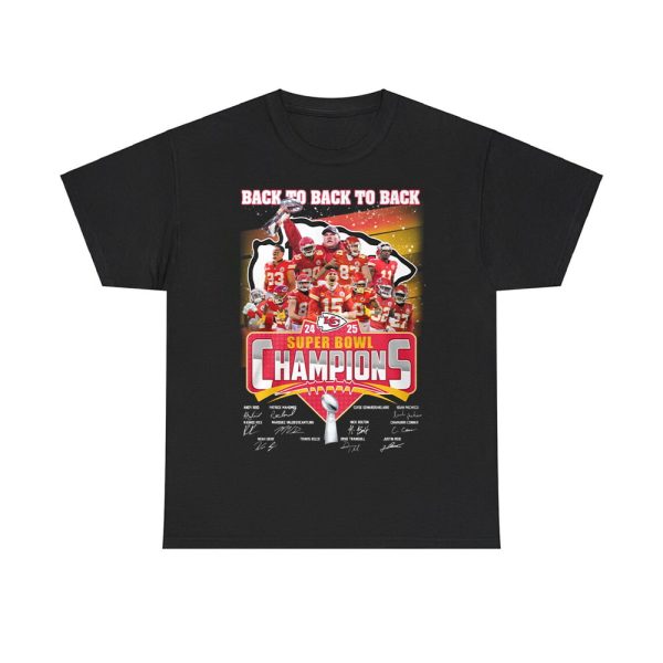 Chiefs Back To Back Super Bowl 2025 Shirt