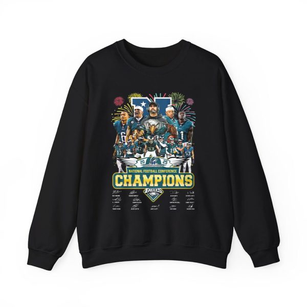 Eagles NFC Champions 2025 Signature Shirt 4