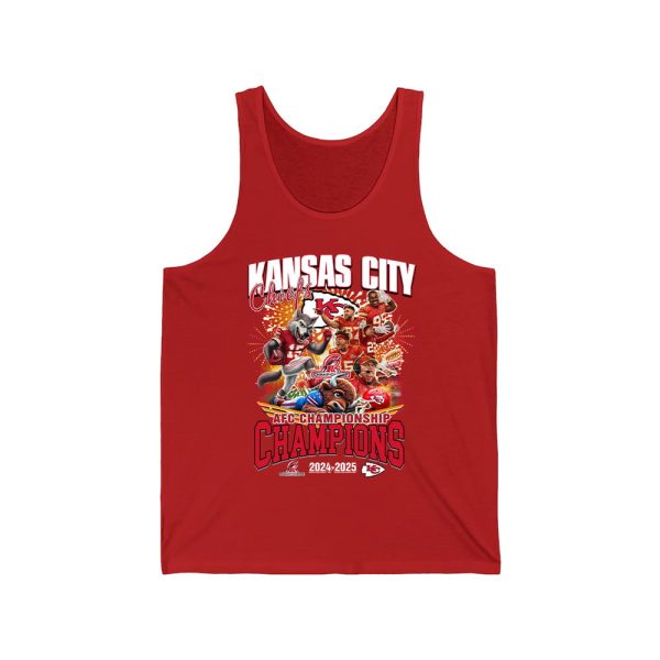 KC Chiefs AFC Champions 2025 Shirt 3