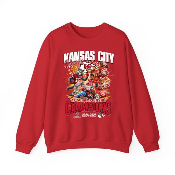 KC Chiefs AFC Champions 2025 Shirt 4