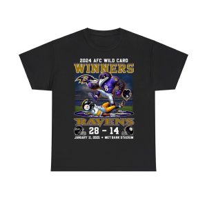 2024 AFC Wild Card Winners Ravens 28-14 Steelers Shirt