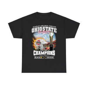 Scarlet And Gray Forever Ohio State 2025 CFP National Champions Shirt