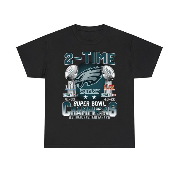 2-Time Super Bowl Champions Eagles Shirt