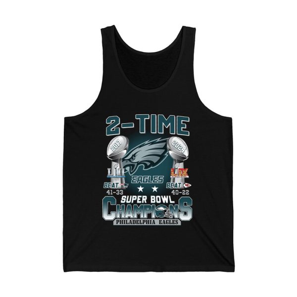 2 Time Super Bowl Champions Eagles Shirt 3