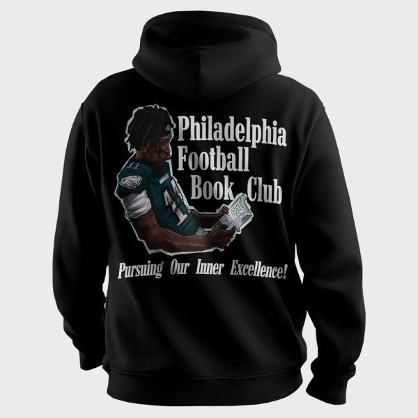 AJ Brown Book Club Philadelphia Football Hoodie 3