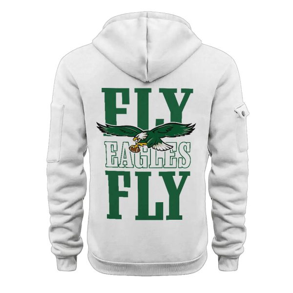 Bird Gang Fly Eagles Fly Quarter Zip Hoodie 3