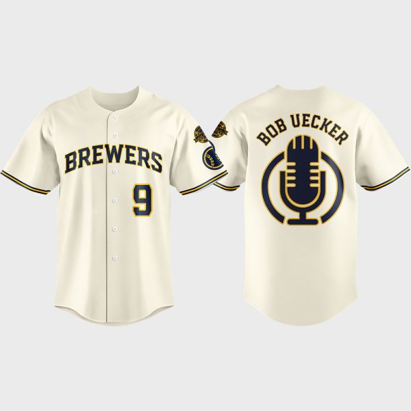 Brewers Bob Ueck 1934-2025 Jersey