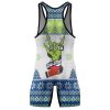 Christmas Santa Choking Grnch Wrestling Singlet 3