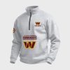 Commanders Football Custom Quarter Zip Collar Sweatshirt 3