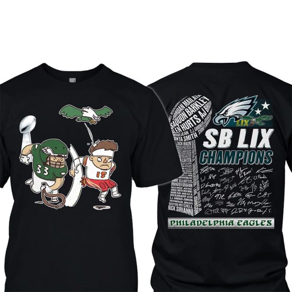 Cooper DeJean And Patrick Mahomes Belt To Ass SB LIX Champions Two-Sided Shirt