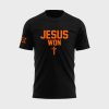 Cowboy Baseball Jesus Won Just Here To Give God Glory Shirt 2