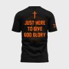 Cowboy Baseball Jesus Won Just Here To Give God Glory Shirt 3