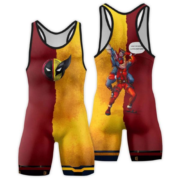 Deadpool And Wolverine Best Friend Choke Wrestling Singlet