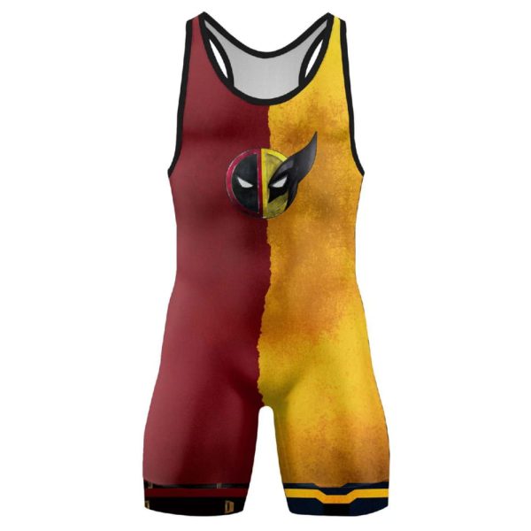 Deadpool And Wolverine Best Friend Choke Wrestling Singlet 2