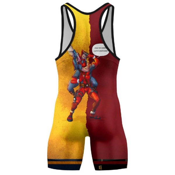 Deadpool And Wolverine Best Friend Choke Wrestling Singlet 3