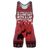 Deadpool The Other Jolly Guy In A Red Suit With A Lap Worth Sitting On Wrestling Singlet 2