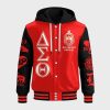 Delta Sigma Theta Sorority INC 1913 Hooded Baseball Jacket 2