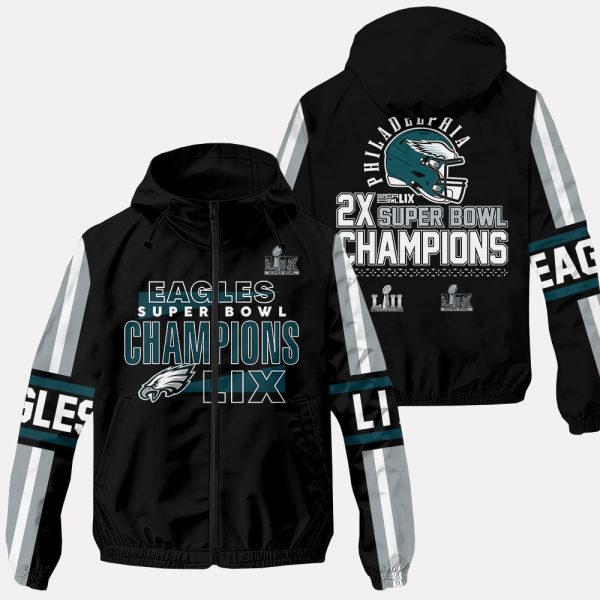 Eagles 2X Super Bowl Champions LIX 2025 Jacket