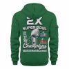 Eagles 2X Super Bowl LIX Champions 2025 Quarter Zip Hoodie 3