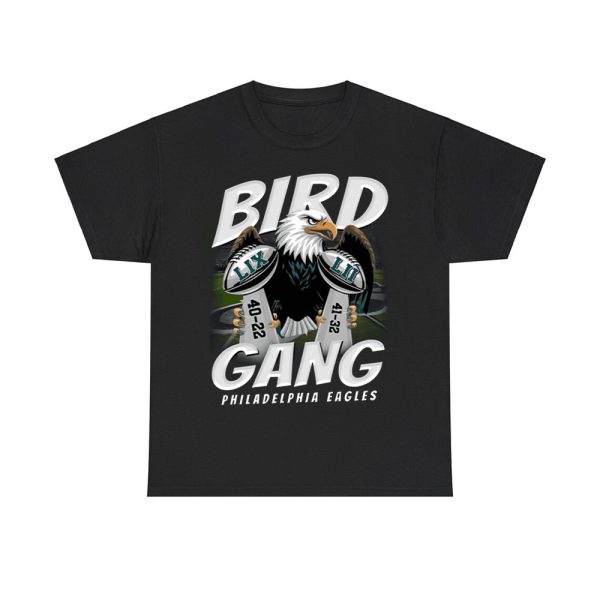 Eagles Bird Gang SB LIX Champions Signature Two Sided Shirt 2