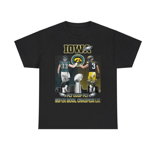 Eagles Hawkeyes DeJean Fly Coop Fly Super Bowl Champions LIX Shirt