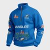 Eagles Super Bowl LIX Champions Custom Quarter Zip Collar Sweatshirt 2