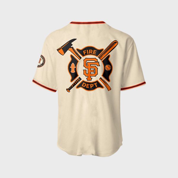 Giants Firefighter Appreciation Night Jersey 2025 3