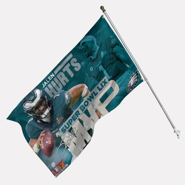 Jalen Hurts Super Bowl LIX MVP Flag