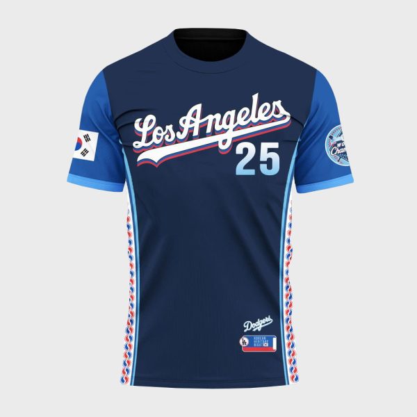 LA Dodgers Korean Heritage Shirt Night 2025 2