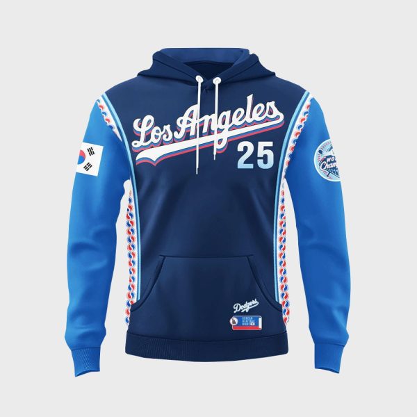 LA Dodgers X Korean Heritage Hoodie Night 2025 2