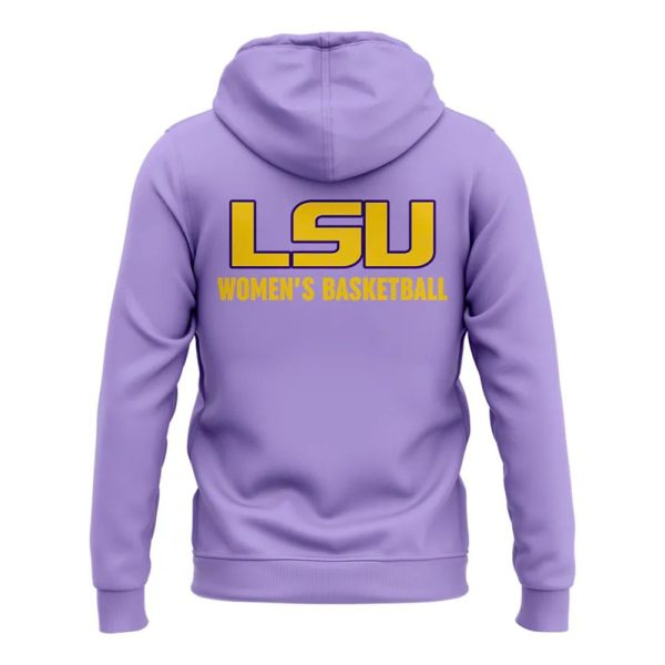 LSU Womens Basketball Purple 2025 Hoodie Zip 3