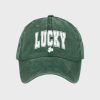 Lucky St Patrick's Day Shamrock Printed Baseball Cap