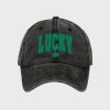 Lucky St Patricks Day Shamrock Printed Baseball Cap 2