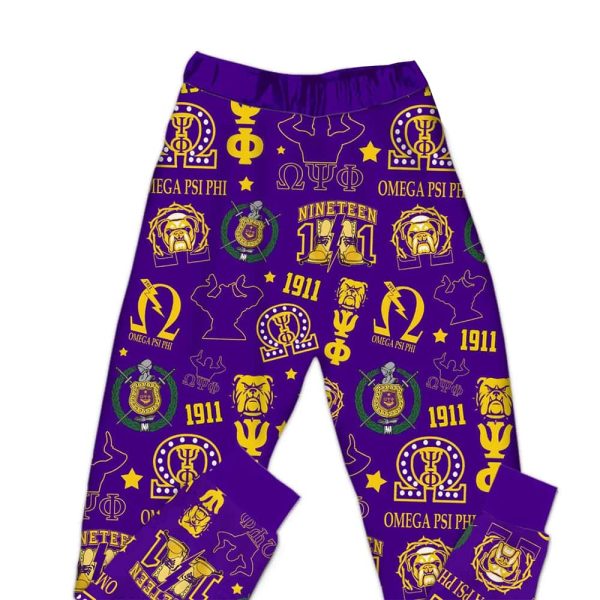 Omega Psi Phi Fraternity INC 1911 Pajama Set 3