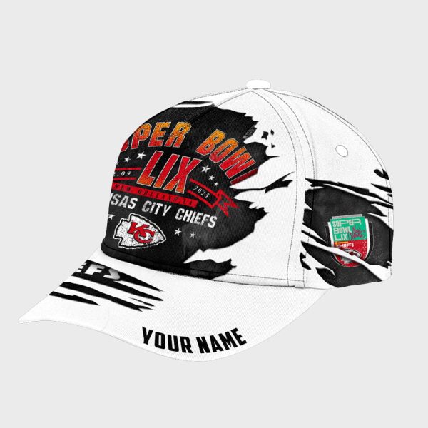 Personalized KC Chiefs Super Bowl LIX Classic Cap 3