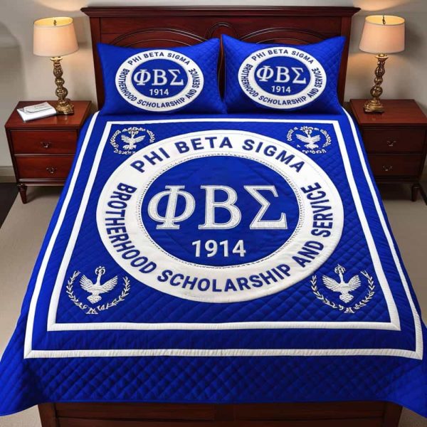 Phi Beta Sigma Brotherhood Scholarship And Service 1914 Bedding Set