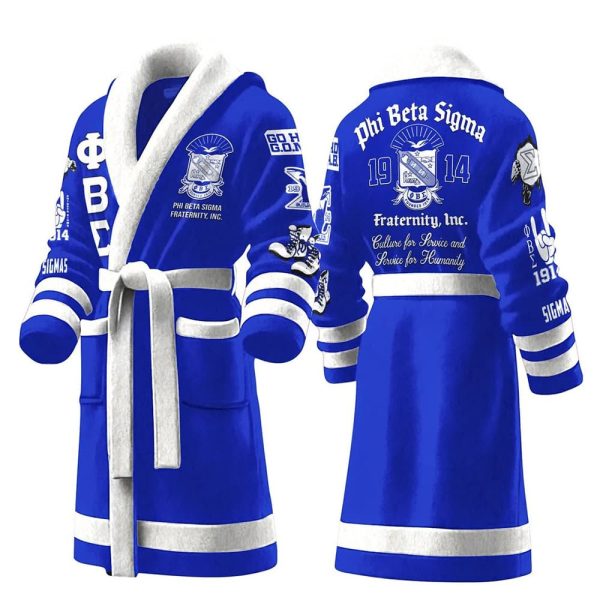 Phi Beta Sigma Fraternity INC 1914 Bathrobe