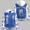 Phi Beta Sigma Fraternity INC 1914 Hooded Baseball Jacket