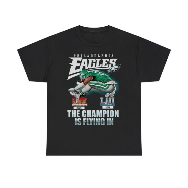 Saquon Barkley Backwards Hurdle Eagles 2X Super Bowl The Champion Is Flying In Shirt