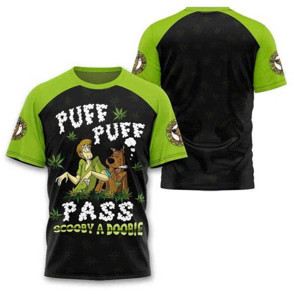 Scooby Doo Puff Puff Pass Raglan Shirt And Pants Set 2