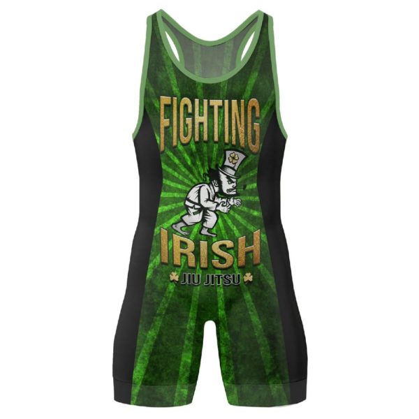 St Patricks Day Irish Jiu Jitsu Wrestling Singlet 2