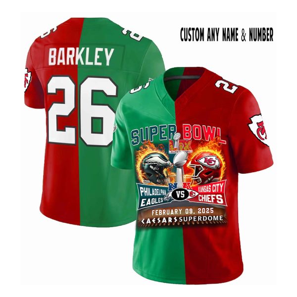 Super Bowl LIX Chiefs Vs Eagles 2025 Revenge Bowl Jersey 2