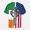 Trump America Irish Flag St Patricks Day Hawaiian Shirt 3