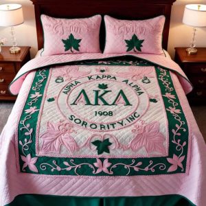 Alpha Kappa Alpha Sorority INC 1908 Bedding Set