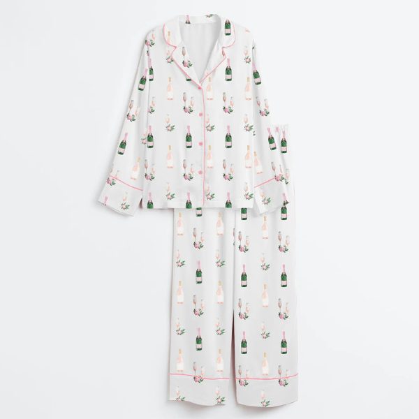 Women's Breakfast Of Champs Long Sleeve Pajama Set