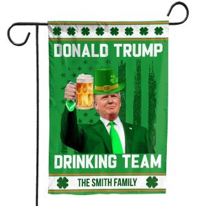 Donald Trump Drinking Team Personalized Flag